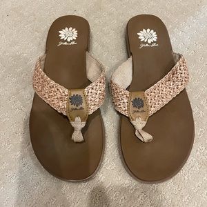 Yellow box sandals - size 8.5